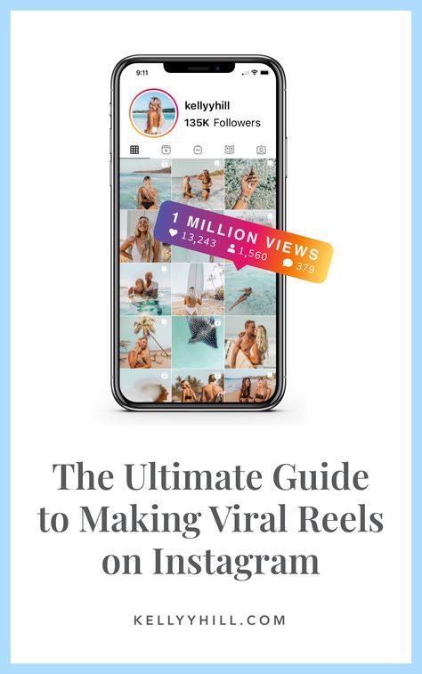 Your step-by-step guide to a Viral Growth Strategy for Instagram with Viral Reels. I’ll explain why reels are so important on Instagram, what is holding you back, what mistakes you might be making, how to film high quality video, what formats work best, and how to make your reels go viral. This is the Ultimate Guide to creating viral-worthy Reels on Instagram so you can grow your following, brand, and business and work from anywhere. How To Make Reels On Instagram, Digital Marketing Strategy Ideas, Kelly Hill, Reel Dance, Diy Hair Masks, Song Hindi, Work From Anywhere, Viral Reels, Growth Strategy