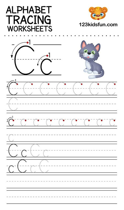 Alphabet Tracing Worksheets A-Z free Printable for Preschooler and Kindergartener. This Alphabet Tracing is a great activity for kids to practice letter recognition and handwriting skills. Printable letter C tracing worksheet. #lettertracing #handwritingworksheets #kindergarten Letter S Tracing Preschool, Letter S Practice Worksheet, Letter S Tracing Worksheet, Letter S Worksheets Kindergarten, S Worksheets For Preschool, Letter S Worksheet, S Worksheet, Tracing Letters Preschool, Letter S Worksheets