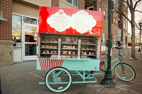 Food Bike, Bike Food, Denver Food, Food Vans, Bike Cart, Coffee Van, Bakery Store, How To Store Bread, Food Cart Design