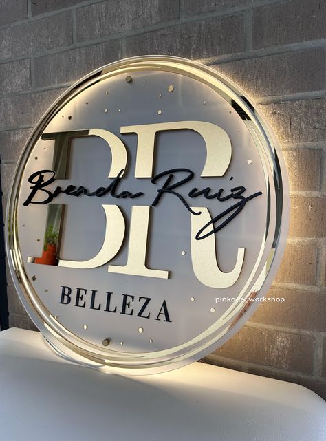 business sign, 3d letters, logo, small acrylic sign Business Signage Design, Acrylic Logo Sign, Acrylic Business Sign, Corporate Signage, Gilded Furniture, Signage Board, Storefront Signs, Salon Logo Design, Neon Box