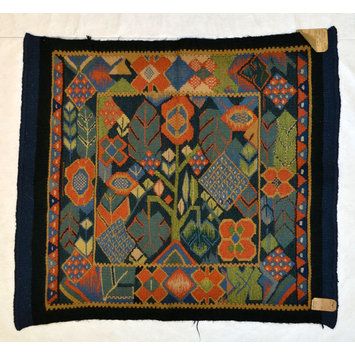 Torfyn (Furnishing fabric) Scottish Folk Art, Irish Quilt, Stylised Flowers, Furnishing Fabric, Designer Silk Scarves, History Notes, Wool Tapestry, Woven Tapestry, National Art