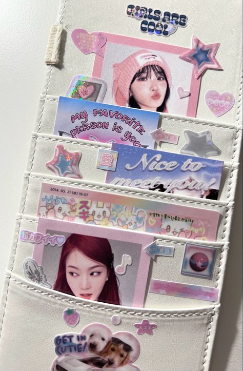 A5 Binder Deco, Binder Inspiration, Binder Deco, Binder Decoration, Kpop Deco, A5 Binder, Binder Journals, Binder Covers, Dream Room Inspiration