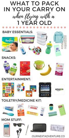 What to pack in your carry on when your baby's not quite a baby anymore, but not quite yet a toddler. // Carry On Packing | Family Travel | Travel with Kids | Flying with 1 Year Old Adventure Australia, Travel Tips With Toddlers, Flying With A Toddler, Holiday Italy, Airplane Activities, Flying With Kids, Flying With A Baby, Carry On Packing, Travel Books