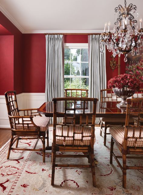 Are You Red-dy? - Detroit Design Dining Room Wall Color, Design Center Showroom, Red Dining Room, French Country Dining Room, Classic Dining Room, French Country Dining, Country Dining Rooms, Cosy Living, Color Board