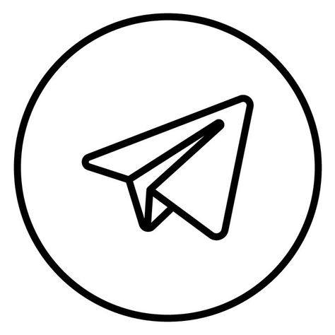 Telegram logo converted into black and white line art. if you need to convert your photo into line art, contact haritha_kh on #fiverr. #ad #lineart #telegram #telegramlogo Telegram Logo Black, Telegram Logo White, Telegram Black Icon, Telegram Icon, Iphone Background Art, Simple Line Drawing, Telegram App, Kraft Paper Crafts, Black And White Line Art