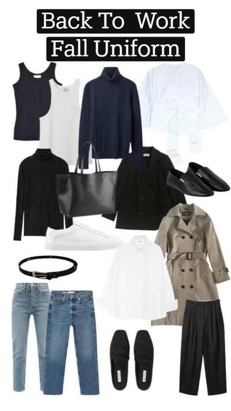 Work Wardrobe Essentials, Winter Workwear, Daily Uniform, How To Have Style, Stay Focus, Focus At Work, Spring Summer Capsule Wardrobe, Women's Workwear Fashion, Capsule Wardrobe Work