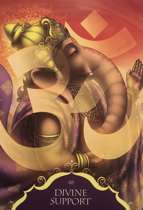 09/08/17 48: Divine Support, from the Whispers Of Lord Ganesha Oracle Card deck, by Angela Hartfield, artwork by Ekaterina Golovanova Divine Support: “AUM is a powerful tool for b… Radleigh Valentine, Metaphysical Spirituality, Healing Angels, Angel Oracle Cards, Spiritual Images, The Whispers, Doreen Virtue, Oracle Tarot, Spiritual Crystals