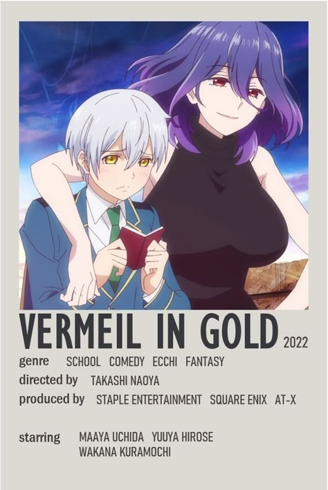 Kinsou No Vermeil, Vermeil In Gold, Anime Recs, Anime Websites, Japanese Animated Movies, Anime Suggestions, Anime List, Film Anime, Animes To Watch