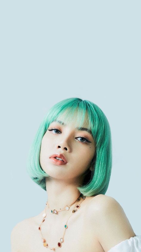 Lisa Green, Lisa Hair, Cute Lockscreens, Lisa Blackpink Wallpaper, Kpop Girl Bands, Lalisa Manobal, Blackpink Photos, Girl Bands, Lalisa Manoban