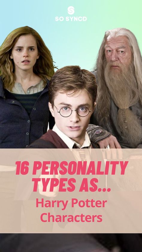 Today we explore which Harry Potter character best fits each of the 16 personality types. Do you influence those around you in a subtle and understated way like Albus Dumbledore, an INFJ? Or do you like to have fun and live in the moment like Ron Weasley, an ESFP? Infj Characters Harry Potter, Harry Potter Mbti, Mbti Hogwarts, Harry Potter Characters According To The Book, Harry Potter Zodiac Signs, Mbti As Harry Potter Houses, Harry Potter Zodiac, Tonks Harry Potter, Harry Potter Personality