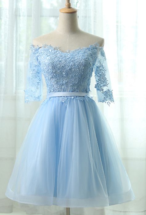 Baby Blue Dress Short Formal, Princess Blue Dress Short, Prom Dresses Blue Short, Baby Blue Prom Dress Short, Light Blue Dama Dresses, Light Blue Dress Formal Short, Baby Blue Short Dress, Light Blue Dress Short, Blue Homecoming Dresses Short