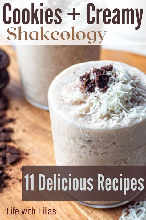 Cookies and Cream Shakeology is soooo delicious! Check out these 11 delicious ways to enjoy it - you'll never get bored with this tasty and healthy shake! Cookies And Cream Shake, Shakeology Dessert Recipes, Strawberry Shakeology Recipes, Shakeology Desserts, Vanilla Shakeology Recipes, Shakeology Shakes, Chocolate Shakeology Recipes, Healthy Shake, Shakeology Recipes