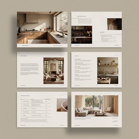 Our Interior Design 3-in-1 Template Bundle is specifically curated to support interior designers in efficiently managing key aspects of their projects. Including templates for Design Presentations, Fee Proposals, and FF&E Schedules, this set is equipped with guided prompts to streamline your workflow from concept through to completion. Each template is fully customisable, ensuring a perfect fit for any design theme, from modern urban spaces to classic homes. Designed for both new and seasoned de Magazine Layout Design Templates, Interior Design Journal, Interior Design Portfolio Layout, Adobe Indesign Templates, Interior Design Template, Proposal Design, Interior Design Process, Interior Design Presentation, Portfolio Design Layout