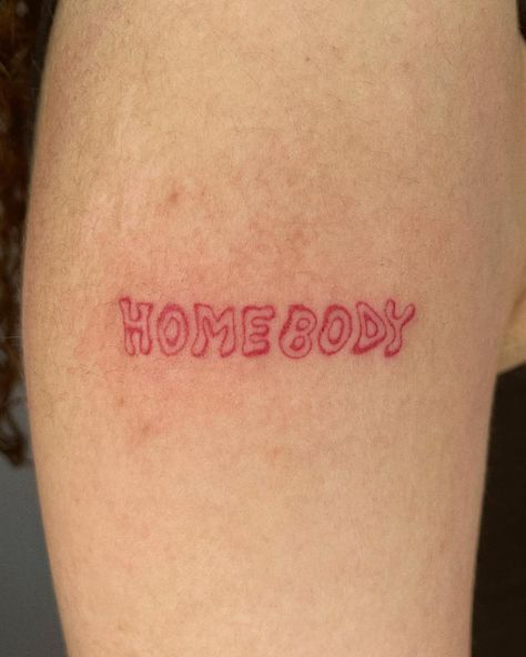 Homebody Tattoo, Stick Poke, Stick N Poke, Hand Poked Tattoo, Stick And Poke, Piercing Ideas, Minimal Tattoo, Tattoo Quotes, Tattoo Ideas