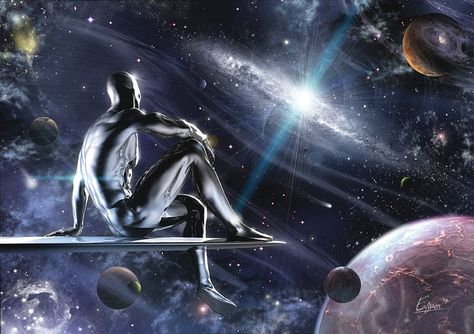 Silver Surfer Observing Surfer Pop Art Comic Marvel, Silver Surfer Wallpaper, Silver Surfer Comic, Surfer Art, Comic Marvel, Marvel Artwork, Pop Art Comic, Art Comic, Marvel Comics Art