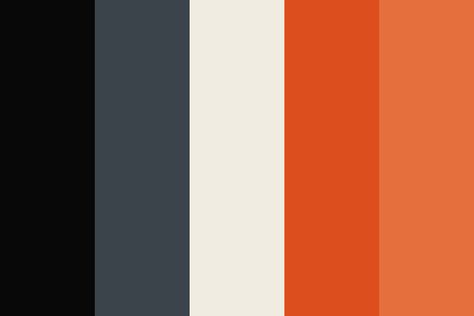 Rebellion Orange Color Palette Healthy Color Palette, Drawing Palette, Orange Color Palette, Flat Color Palette, Orange Palette, Black Color Palette, Email Examples, Orange Color Palettes, Cool Color Palette