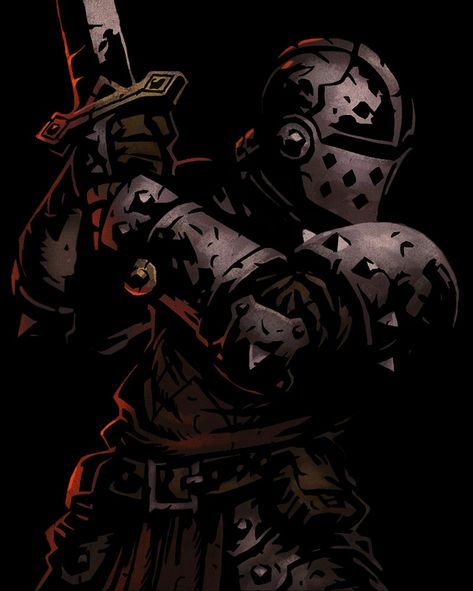 Darkest Dungeon   Crusader Crusader Darkest Dungeon, Darkest Dungeon Art Style, Fantasy Dungeon Art, Darkest Dungeon Fanart, Dungeon Master Art, Darkest Dungeon Art, Saga Art, Darkest Dungeon, Dark Souls Art