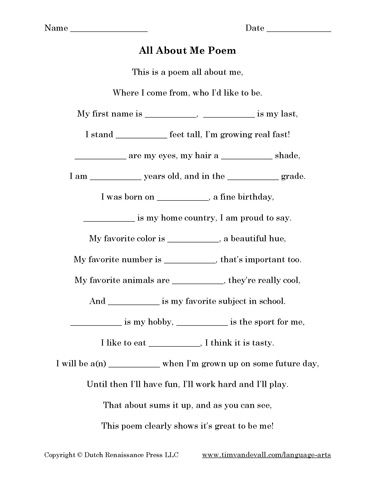 All About Me Poem All About Me Poem Template, My Favorite Thing About You, Introduce Yourself Creative Student, About Myself Template, Introduce Yourself Ideas School, About Me List, All About Me Poem, Introduce Yourself Ideas, All About Myself