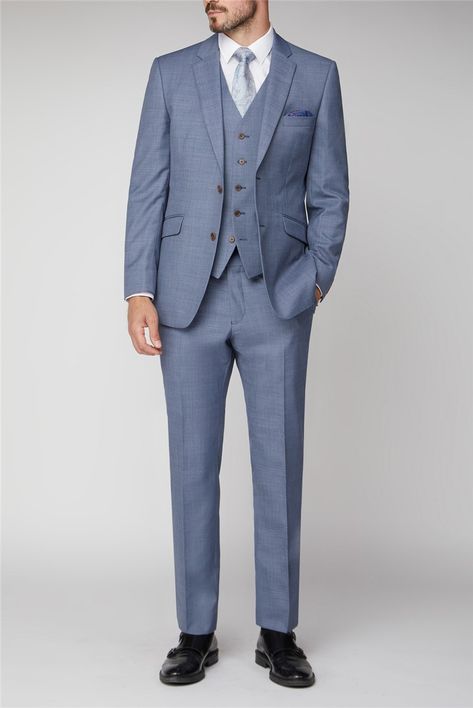 Tailored Timeless Three-piece Suit With Welt Pockets, Timeless Double-breasted Suits With Welt Pockets, Tailored Double-breasted Blue Suit, Navy Tailored Double-breasted Suit With Notch Lapel, Shark Skin, Plain Jacket, Light Blue Jacket, Sharkskin Suit, Light Blue Suit