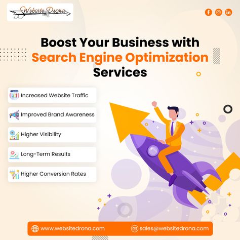 Want to boost the rankings of your website and give your online business wings? Website Drona offers the best and affordable SEO Services in Delhi NCR, we are aware that when it comes to SEO, there are no one-size-fits-all techniques. Seo Packages, Best Seo Company, Website Optimization, Increase Website Traffic, Seo Agency, Search Engine Marketing, Local Seo, Mobile Marketing, Seo Company