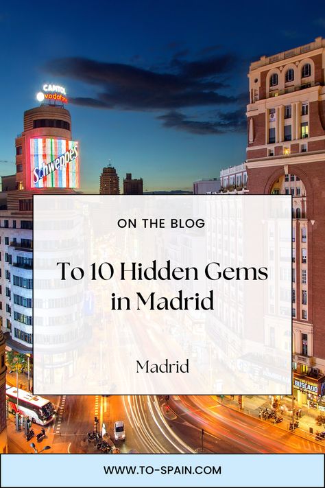 Madrid is a city brimming with world-renowned attractions, from the Prado Museum to the Royal Palace. However, beyond the well-trodden tourist paths lie hidden gems that offer a unique glimpse into the city’s rich culture and history. Here are ten hidden gems in Madrid that you must explore. Madrid Hidden Gems, Travel To Spain, Prado Museum, Enjoy Your Trip, The Royal Palace, Royal Palace, Madrid Spain, Spain Travel, Top Ten