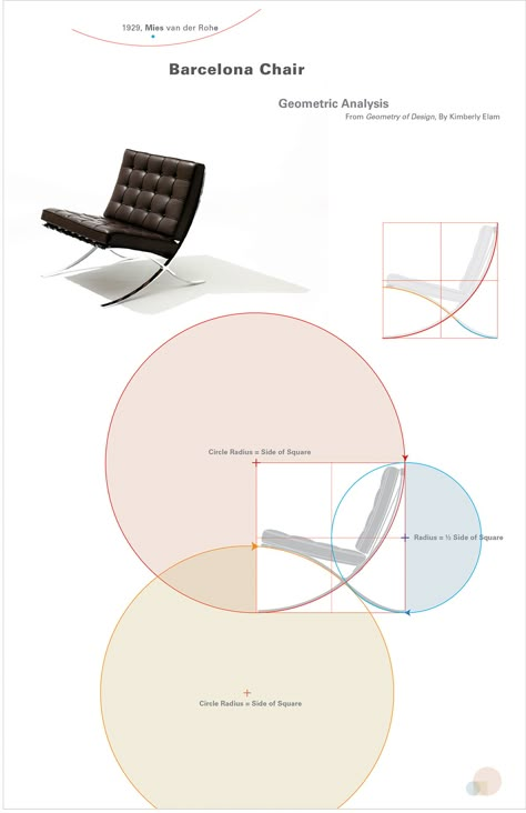 Mies van der Rohe's Barcelona Chair, Geometric Analysis on Behance Mies Van Der Rohe Furniture, Mies Van Der Rohe Chair, Geometric Chair, Furniture Drawing, Barcelona Pavilion, Bauhaus Furniture, Furniture Design Sketches, Ludwig Mies Van Der Rohe, Iconic Furniture