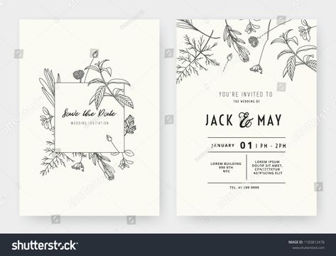 Minimalist wedding invitation card template design, floral black line art ink drawing with square frame on light grey #Ad , #sponsored, #design#template#black#floral Wedding Invite Drawing, Minimalist Card Design, Modern Wedding Invitation Wording, Journal Headers, Square Wedding Invitations, Black Line Art, Wedding Shower Cards, Postcard Wedding Invitation, Weddings Idea