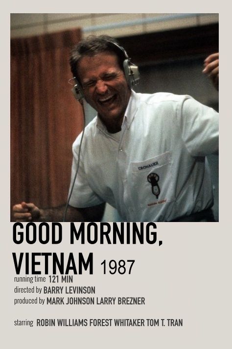 Good Morning Vietnam Poster, Good Morning Vietnam Movie, Vietnam Poster, Good Morning Vietnam, Film Recommendations, Iconic Movie Posters, Movie To Watch List, New Movies To Watch, Great Movies To Watch