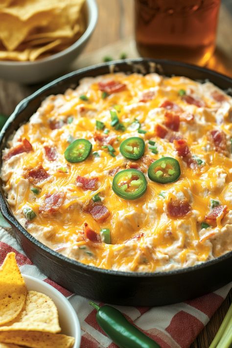 Cowboy Cream Cheese Spread is the ideal choice for any gathering. With just a handful of ingredients, you can whip up this tasty dip effortlessly. Cheesy Baked Cowboy Dip offers a delightful blend of warm, melty cheese and the creamy texture of cream cheese, enhanced by the smoky tones of bacon and a hint of Baked Cowboy Dip, Cowboy Dip, Baked Yellow Squash, Cream Cheese Dip, Cream Cheese Spread, Hot Sausage, Cream Cheese Dips, Creamy Dip, Dip Recipes Easy