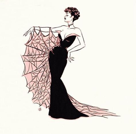 Tattoos Instagram, The Little Black Dress, Fashion Sketchbook, Fashion Inspiration Design, Fashion Design Sketches, Good Evening, Outfits Fashion, Dress Design, Halloween Art