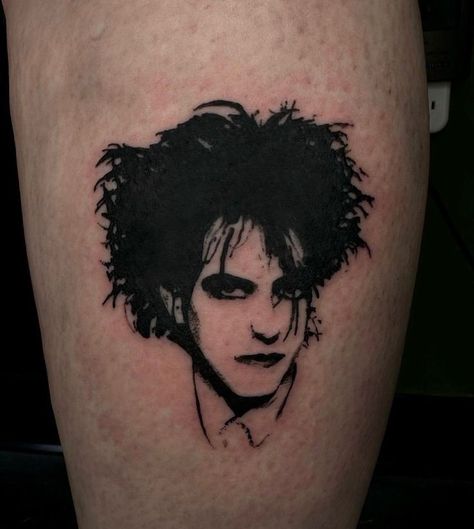 Robert Smith Tattoo Ideas, The Misfits Tattoo, Robert Smith Tattoo, Robert Smith Art, The Smiths Tattoo Ideas, Smiths Tattoo, The Smiths Tattoo, Tattoos Of Faces, Misfits Tattoo