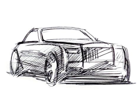 Rolls-Royce Phantom VIII: Design Gallery Draw A Car, Luxurious Interior, Cars Classic, Design Illustrations, Car Design Sketch, Rolls Royce Phantom, Car Sketch, Car Drawings, Car Exterior