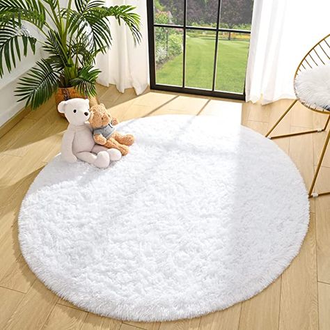 Rugs In Bedroom Circle, Small Fluffy Rug, Teen Room Rug, Cute Small Rugs, Cute Bedroom Rugs, Cute Rugs For Bedrooms, Teen Rug, Fluffy Circle Rug, Small Bedroom Rugs