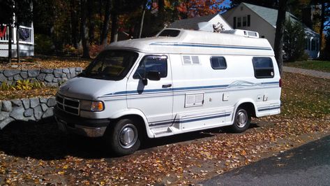 Excellent condition 1997 Dodge Pleasure Way Dodge Van For Sale, Small Rvs For Sale, Dodge Camper Van, Conversion Vans For Sale, Vintage Caravan Interiors, Class B Camper Van, Dodge Ram Van, Camper For Sale, Camper Trailer For Sale