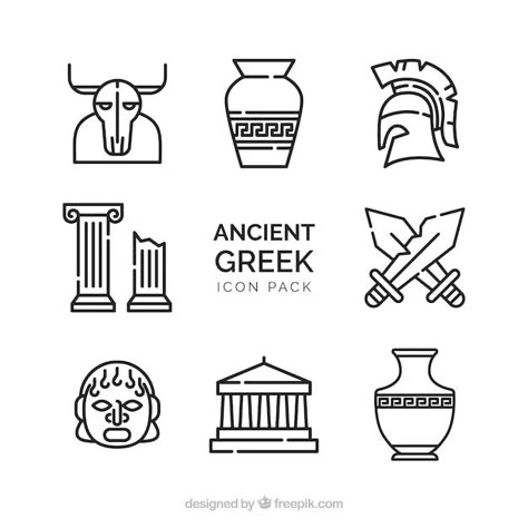 Greek Designs, Greek Icons, Greek Pantheon, Greek Pattern, Greek Warrior, Ancient Greek Art, Greek Vases, Greek Design, Greek Tattoos