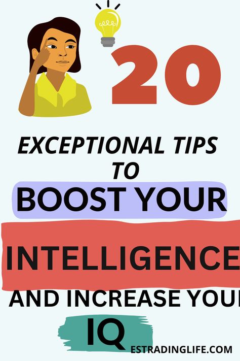 Are you feeling like you've hit a mental plateau and need a way to boost your intelligence? If so, you're in luck! This article will provide you with 20 practical ways to increase your IQ and become more intelligent. From practicing mindfulness to engaging in intellectual conversations, these methods are sure to take your intelligence to the next level. How To Increase Your Iq Level, How To Improve Iq Level, How To Increase Intelligence, How To Increase Your Iq, How To Be Intelligent, Become More Intelligent, Emotional Management, Increase Intelligence, Mindset Therapy