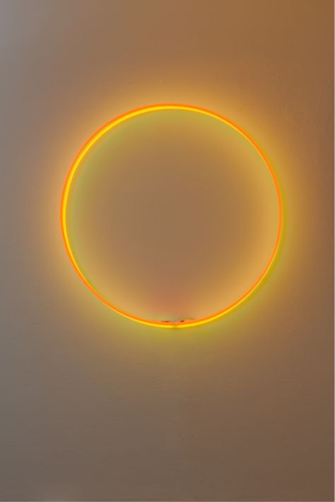 Laurent Grasso, Eclipse, 2012 Manifesting Beauty, Yellow Petals, Wal Art, Chakra Energy, Aura Colors, Neon Art, Yellow Aesthetic, Yellow Light, Light Installation