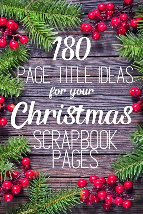 Christmas Titles For Scrapbooking, Pinterest Scrapbook Ideas, Scrapbook Christmas Ideas, Xmas Scrapbook Layouts, Christmas Journal Page Ideas, Scrapbook Journaling Ideas, Scrapbook Ideas Layouts, Simple Scrapbook Layouts, Simple Scrapbooking Layouts