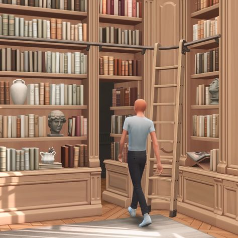 Book Nook Kit, Sims 4 House Building, Sims 4 Mm Cc, Sims 4 House Design, Casas The Sims 4, Sims Building, Sims 4 Mm, Sims4 Clothes, Sims 4 Cc Packs