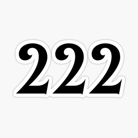 "222 - Alignment Angel Number" Sticker for Sale by avaandcalcreate | Redbubble 222 Angel Number Sticker, 222 Print, 222 Design, Angel Number Sticker, Stiker Laptop, Stickers For Phone, Angel Number 222, Prosperity And Abundance, Case Aesthetic