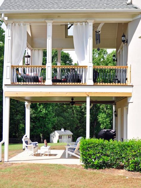 Fall Outdoor Space, Patio Under Decks, Under Deck, Hgtv Garden, Under Decks, Outdoor Remodel, Hgtv Dream Home, Dream Yard, Outdoor Sauna