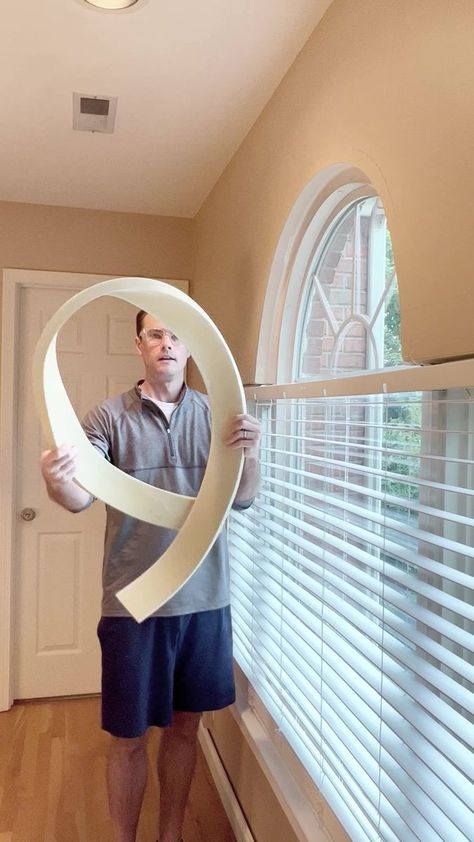 Arched Window Trim Ideas Interior, How To Trim An Arched Doorway, Archway Trim Ideas, Arch Trim Molding, Arched Window Trim, Window Trim Ideas Interior, Crown Molding Ideas, Molding Window, Box Molding