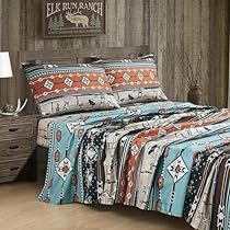 Queen Bed Sheets, King Bed Sheets, Microfiber Bed Sheets, Queen Size Sheets, Cowboy Rodeo, Cabin Lodge, Lodge Style, Sheet Sets Full, Twin Sheet Sets