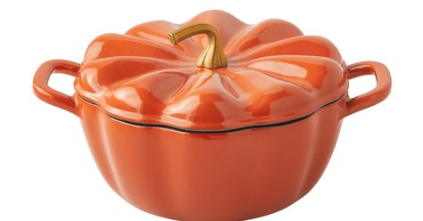 Walmart's $25 Version of the Le Creuset Pumpkin Dutch Oven Pumpkin Dutch Oven, Pumpkin Cocotte, Delicious Pot Roast, Cooking Thanksgiving Dinner, Induction Stove Top, Burnt Sugar, Thanksgiving Cooking, Creamy Mac And Cheese, Festive Desserts