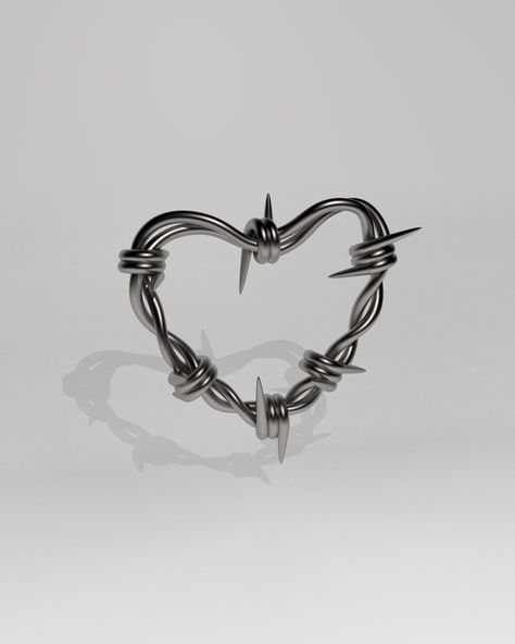 COLD HEART // RENDER :: Behance Chrome Star, 3d Metal Art, Metal Drawing, Chrome Design, Heart 3d, Cold Heart, Shiva Tattoo Design, Cake Logo Design, 1 Tattoo