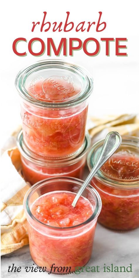 Rhubarb Sauce Recipes, Healthy Rhubarb Recipes, Dairy Snacks, Rhubarb Sauce, Sour Fruit, Rhubarb Desserts, Yogurt Smoothies, Rhubarb Recipes, Reduce Food Waste