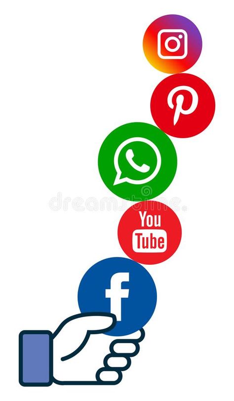 Social media icons in hand. Vector illustration of popular social media circle i , #AD, #hand, #Vector, #icons, #Social, #media #ad Poster On Social Media, Social Media Poster Drawing, Pinterest Academy, Icons Social Media, Angry Cartoon, Social Media Icons Vector, Peacock Drawing, Class Presentation, School Book Covers