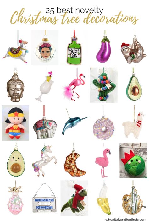 25 best novelty Christmas tree decorations | When It Alteration Finds Novelty Christmas Tree, Christmas Gin, Rainbow Christmas Tree, Kitsch Christmas, Rainbows Christmas, Gift Drawing, Christmas Themes Decorations, Christmas Time Is Here, Etsy Christmas