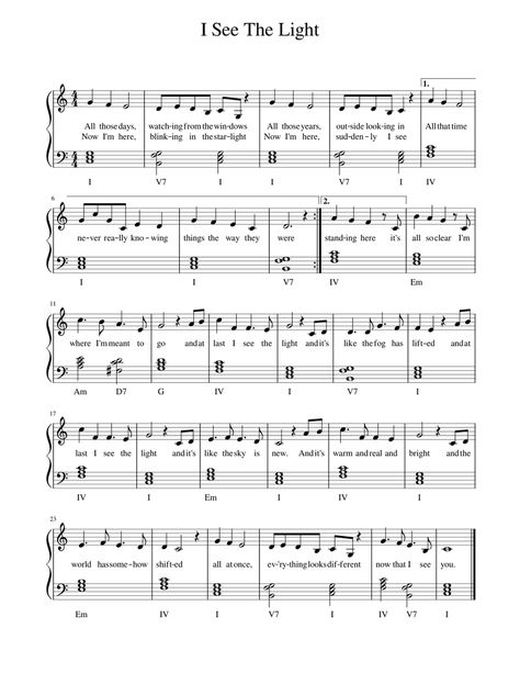 Lord Of The Rings Piano Sheet Music, Piano Sheet Music Full Songs, Flute Christmas Sheet Music, Piano Sheet Music Popular Songs, Violin Music Sheets For Beginners, I See The Light Lyrics, I See The Light Piano, Disney Piano Music, I See The Light Tangled