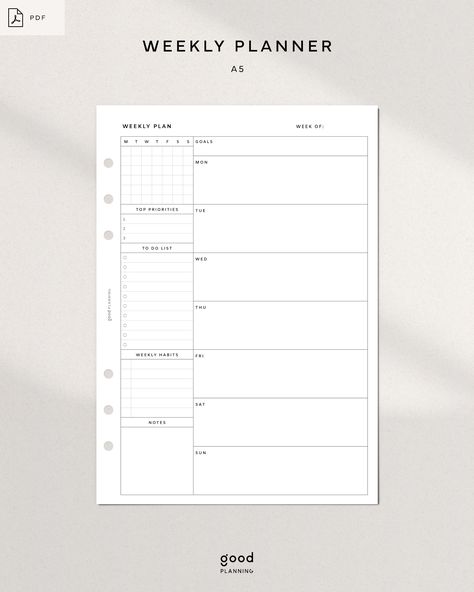 Weekly Planner 2 Page Layout, Weekly Journal Template, School Finds, Organised Chaos, Organizer Template, Weekly Planner Free Printable, Weekly Organizer, Week At A Glance, Weekly Planner Free